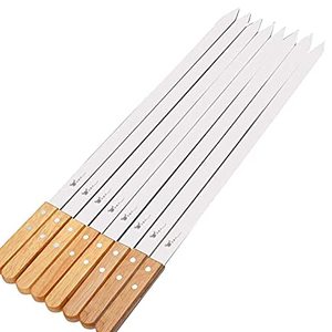 Thin Stainless Steel BBQ Skewers