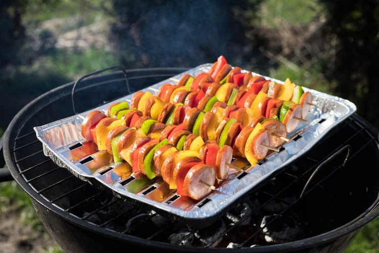 Sausage and Peppers Skewers - Kabob Recipe