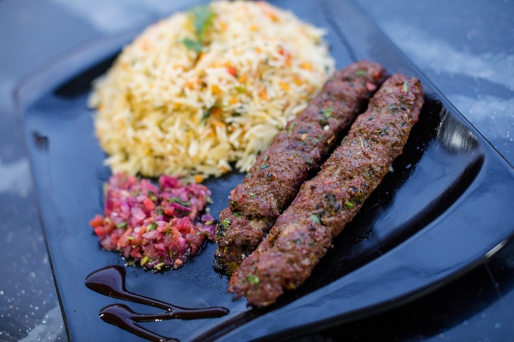 Beef Skewers with Rice - Kabob Recipe